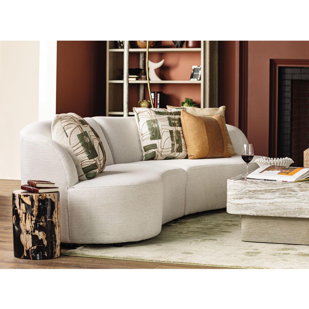 Bernhardt 2-Piece Sectional in Snow White, , large