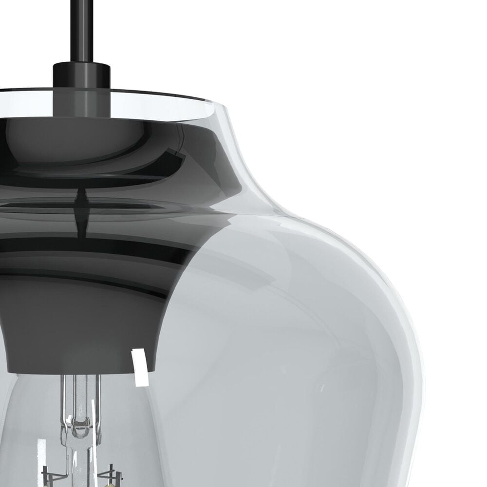 Hunter Vidria 3-Light Linear Pendant Cluster in Matte Black, , large
