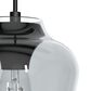 Hunter Vidria 3-Light Linear Pendant Cluster in Matte Black, , large