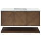 James Martin Vanities Marcello 48" Single Bathroom Vanity in Chestnut with 3 cm Ethereal Noctis Quartz Top and Rectangular Sink, , large