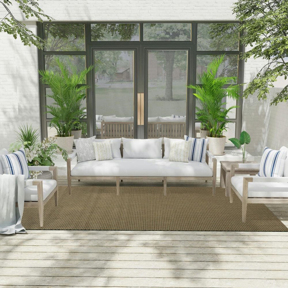 Nourison Courtyard Green 6&#39; x 9&#39; Indoor/Outdoor Area Rug, , large
