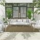 Nourison Courtyard Green 6" x 9" Indoor/Outdoor Area Rug, , large