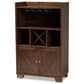 Baxton Studio Carrie Wine Storage Cabinet in Walnut, , large