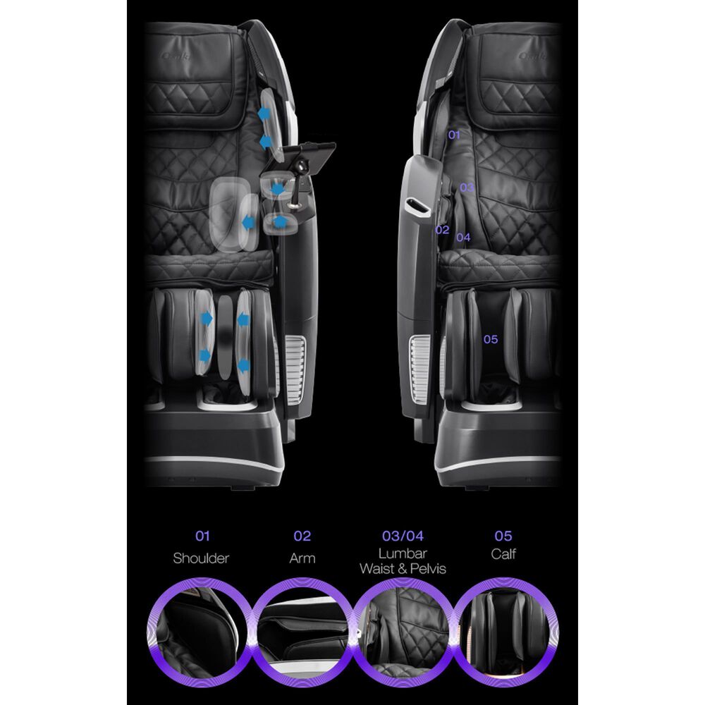 Osaki 4D Pro Maestro LE Deluxe Zero Gravity Massage Chair in Black, , large