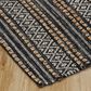 L&R Resources Earth 7"9" x 9"9" Black, White and Tan Area Rug, , large