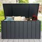 Hearth and Haven 120-Gallon Outdoor Storage Deck Box with Waterproof Material in Dark Gray, , large