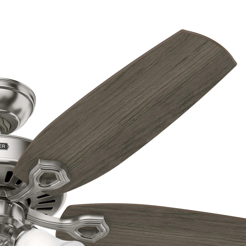Hunter Builder Plus 52&quot; Ceiling Fan with Lights in Brushed Nickel, , large