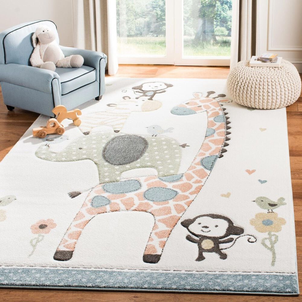 Safavieh Carousel 4&#39; x 6&#39; Ivory Kids  Area Rug, , large