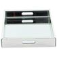 Maple and Jade U Select Wooden Rectangle Mirrored Tray in Silver, , large