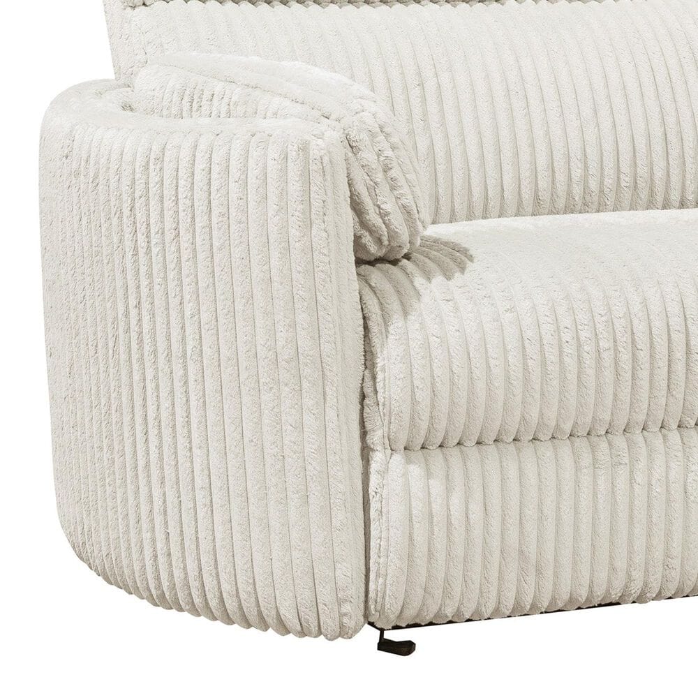 Simeon Collection Radius XL Power Glider Recliner in Mega Ivory, , large