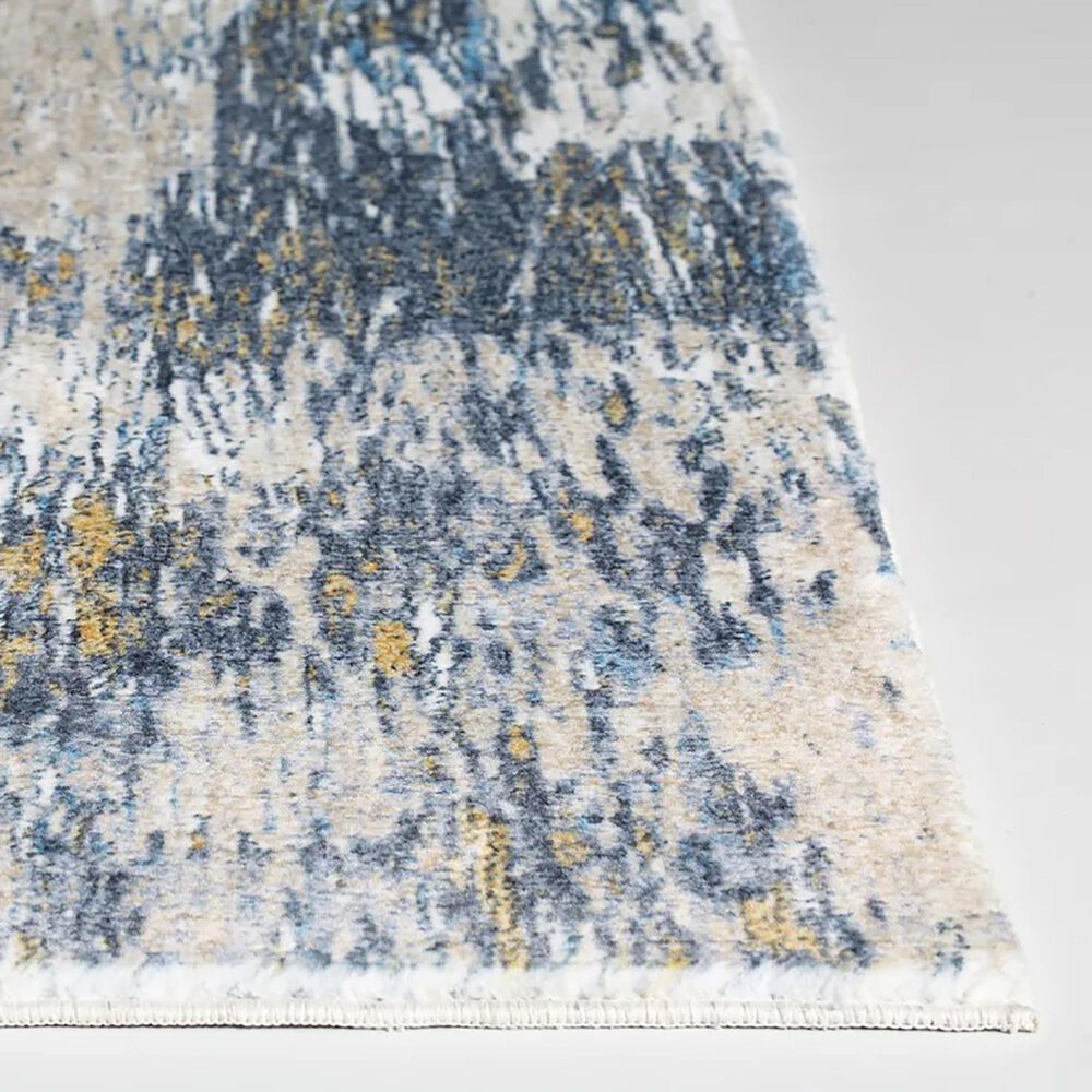Kas Oriental Rugs Roxy Mirage 7&#39;6&quot; x 10&#39; Blue and Gold Area Rug, , large