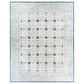 Surya Louvre Dark Blue, Cream and Pale Blue 10" x 14" Area Rug, , large