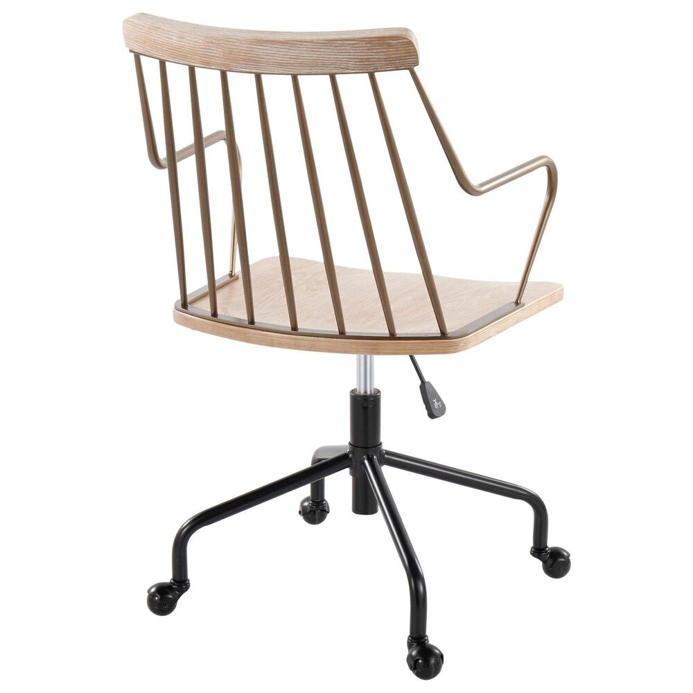 Lumisource Preston Office Chair in Black, Antique Copper and Whitewashed, , large