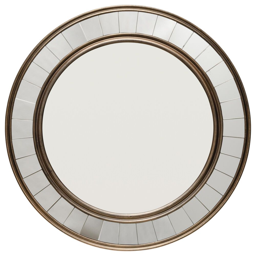Splendor Living Coltrane Wood Mirror in Antique Bronze, , large