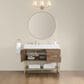 37B Mauri 42" Single Bathroom Vanity with Metal Base in Walnut Drift with High-Profile 4" White Composite Stone Top, , large