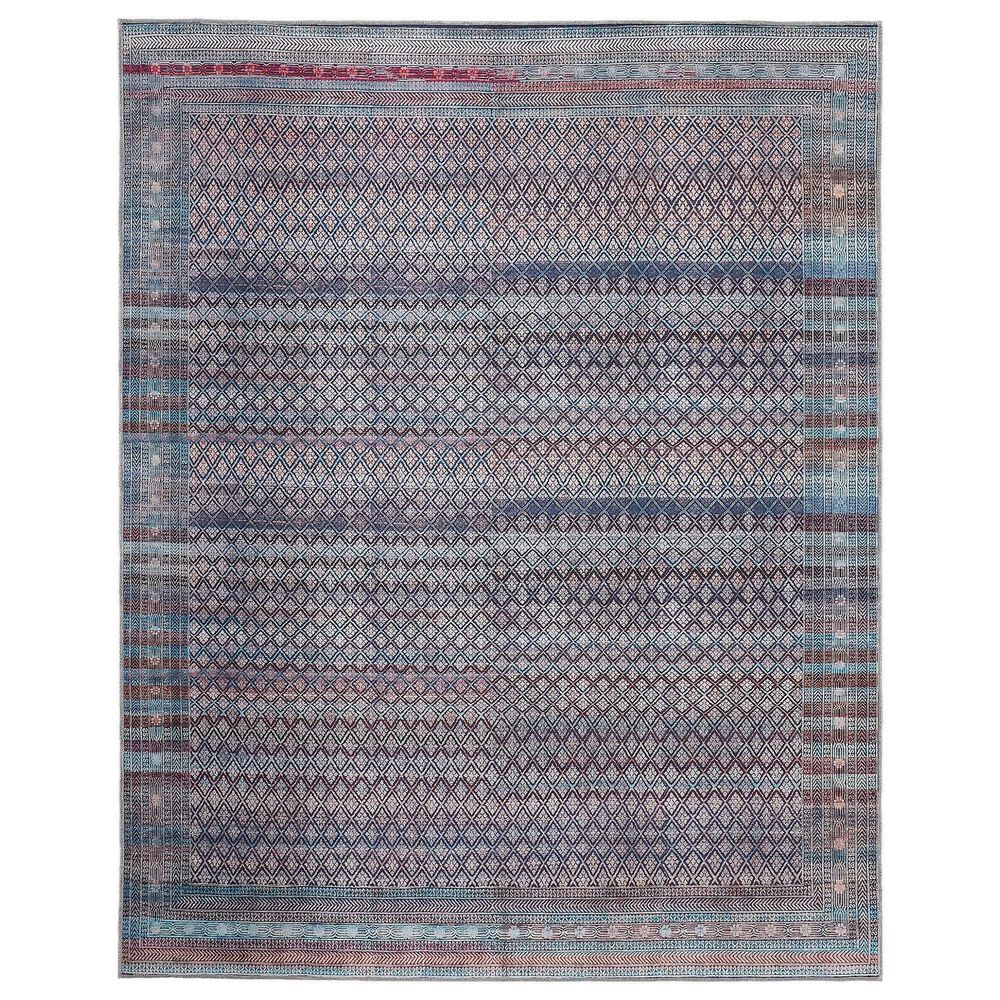 Feizy Voss 8"10" x 12" Aqua and Multicolor Area Rug, , large