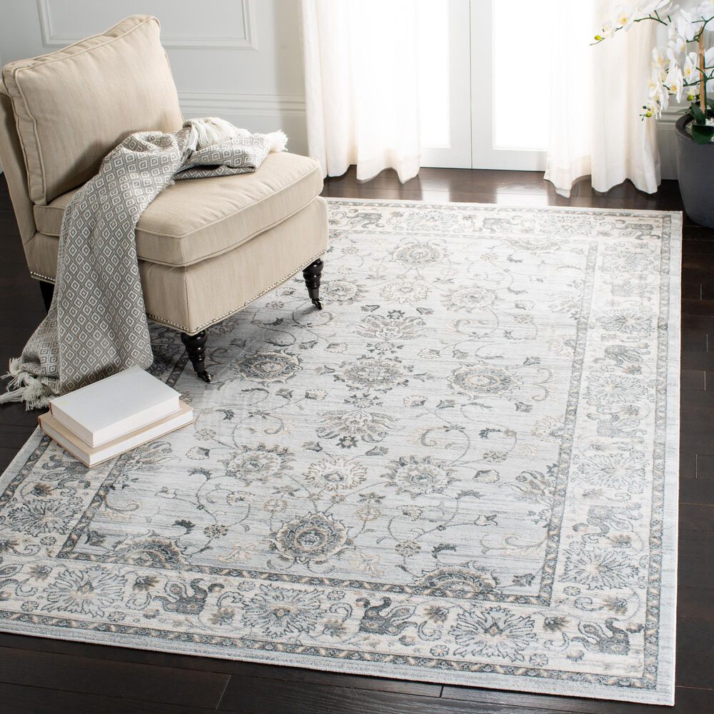 Safavieh Isabella 8&#39; x 10&#39; Light Gray and Cream Area Rug, , large