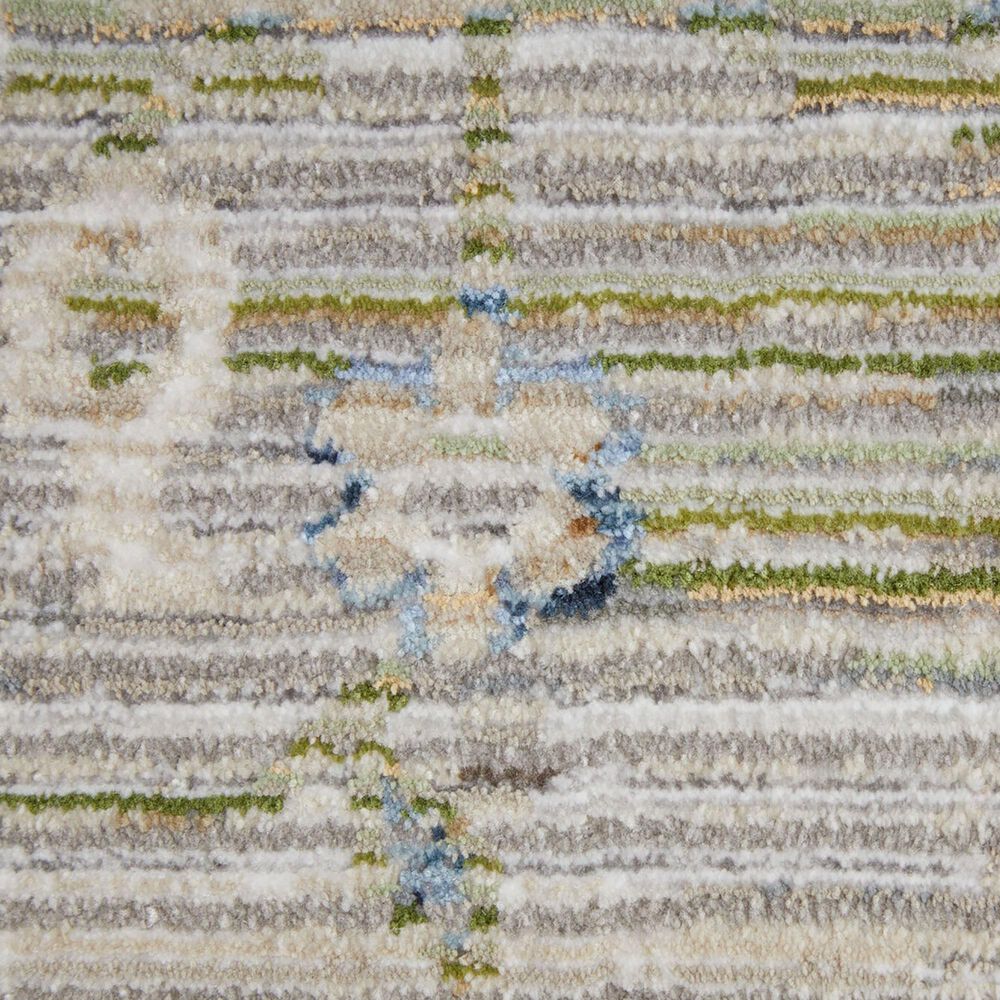 Feizy Melrose 5&#39; x 7&#39;6&quot; Ivory and Green Area Rug, , large