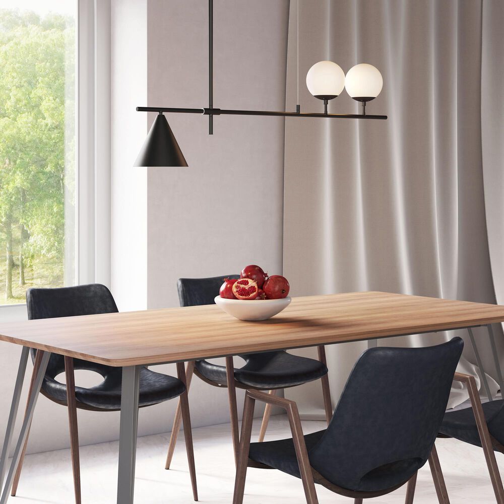Zuo Modern Richiza Ceiling Lamp in Black, , large