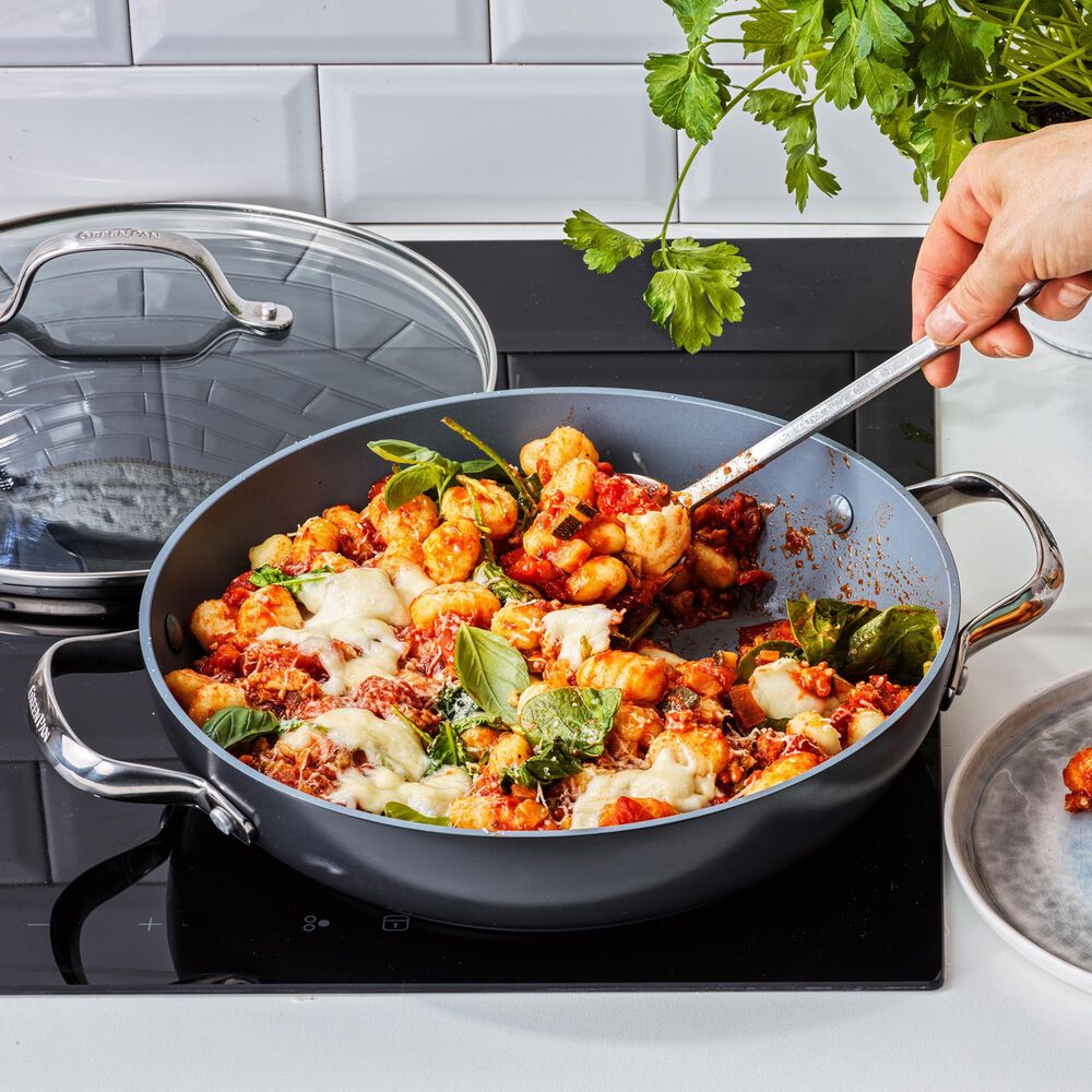 Green Pan Valencia Pro 13-Piece Nonstick Cookware Set in Grey, , large