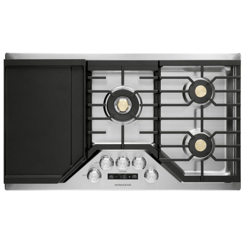 Monogram 36" Gas Sealed Burner Cooktop in Stainless Steel, , large