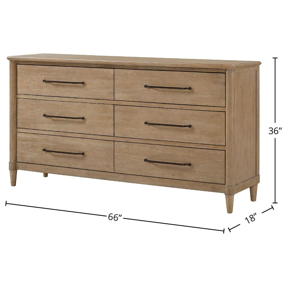 Hearth and Haven 6-Drawer Dresser in Sand, , large