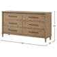 Hearth and Haven 6-Drawer Dresser in Sand, , large