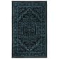 Safavieh Adirondack ADR108K 4" x 6" Black and Teal Area Rug, , large