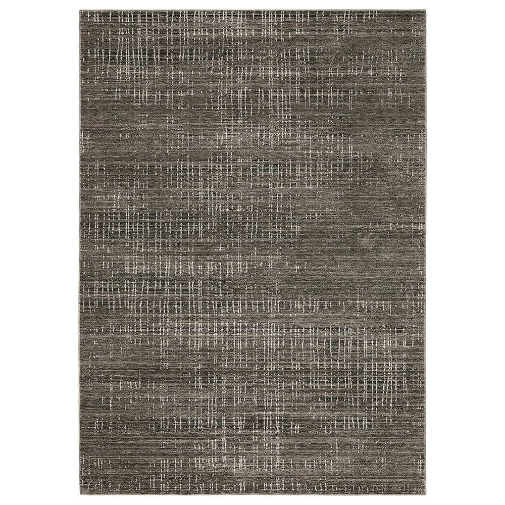 Oriental Weavers Nebulous Tweed 5"3" x 7"6" Charcoal Area Rug, , large