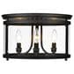 Golden Lighting Payton Flush Mount in Matte Black, , large