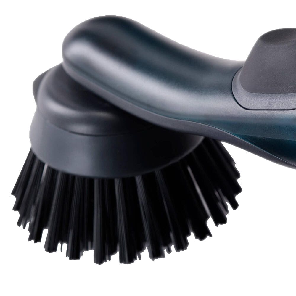 Joseph Joseph SinkTech Washing Up Brush and Sponge Set with Steel Stand in Grey, , large