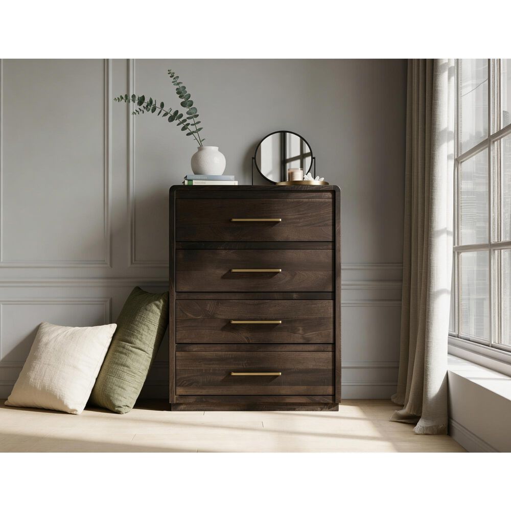 Fallridge Mezquite 5 Drawer Chest in Black, , large