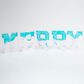 The Gerson Company 5-Piece USB Electric Lighted Holographic Holiday "MERRY" Decor Set in White, , large