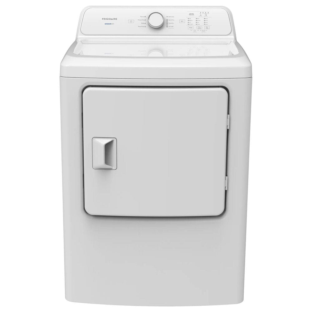 Frigidaire 7.0 Cu. Ft. Front Load Electric Dryer with Reversible Door in White, , large