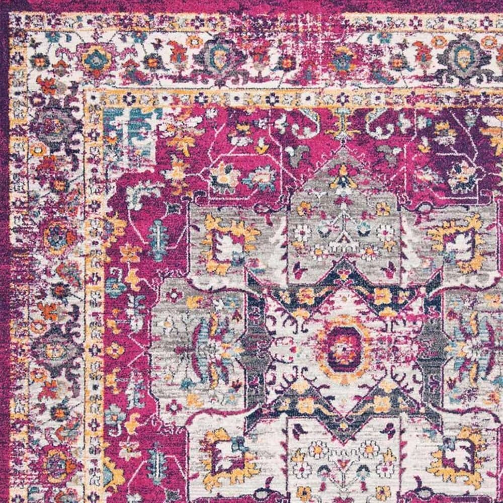 Safavieh Evoke EVK275R 2&#39;2&quot; x 7&#39; Fuchsia and Ivory Runner, , large