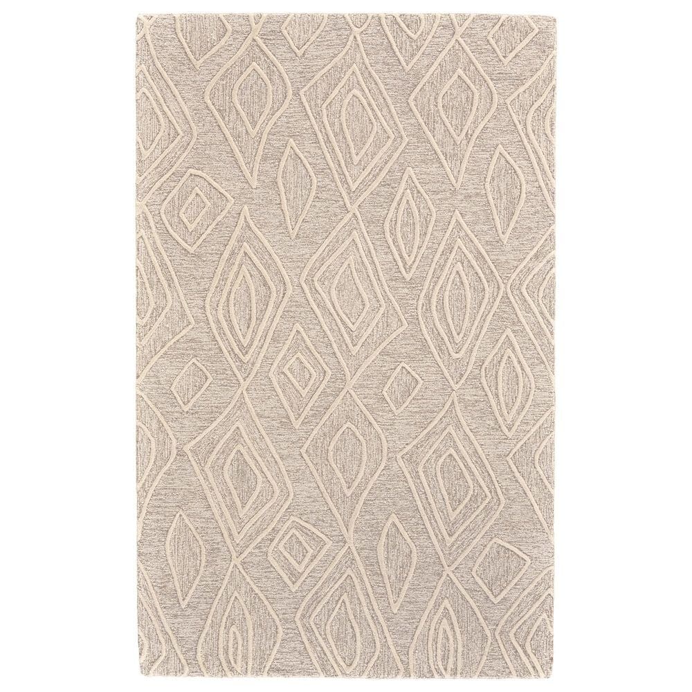 Feizy Enzo 8738F 9"6" x 13"6" Ivory and Natural Area Rug, , large