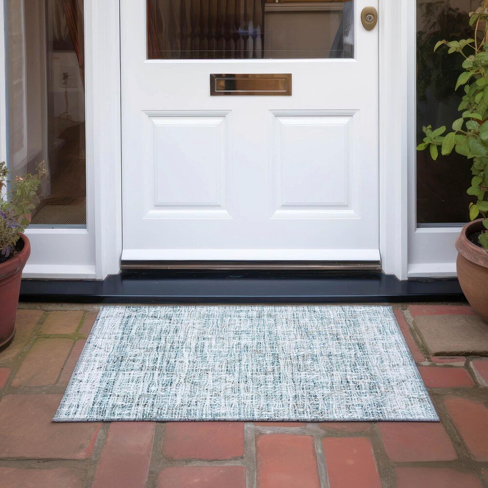 Dalyn Rug Company Portico PO1 Teal 1&#39;8&quot; x 2&#39;6&quot; Area Rug, , large