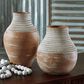 Ashley Reclove 10.5" Vase in Distressed White and Brown, , large