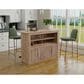 Fallridge Natural Parota Bar with Wine Bottle Storage in Natural Wood, , large