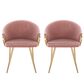 Lumisource Claire Accent Chair in Blush (Set of 2), , large