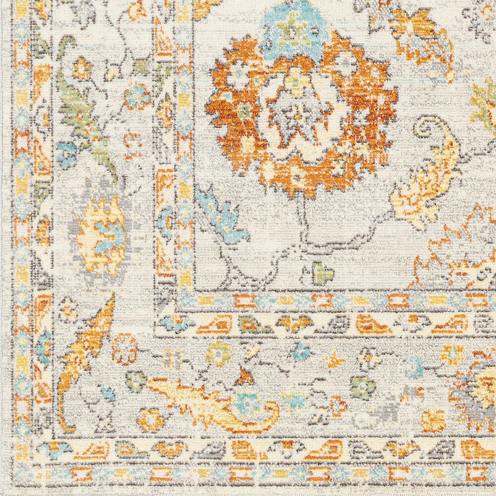 Surya Bodrum 5&#39;3&quot; x 7&#39;3&quot; Ivory, Orange, Saffron, Gray, Camel and Blue Area Rug, , large