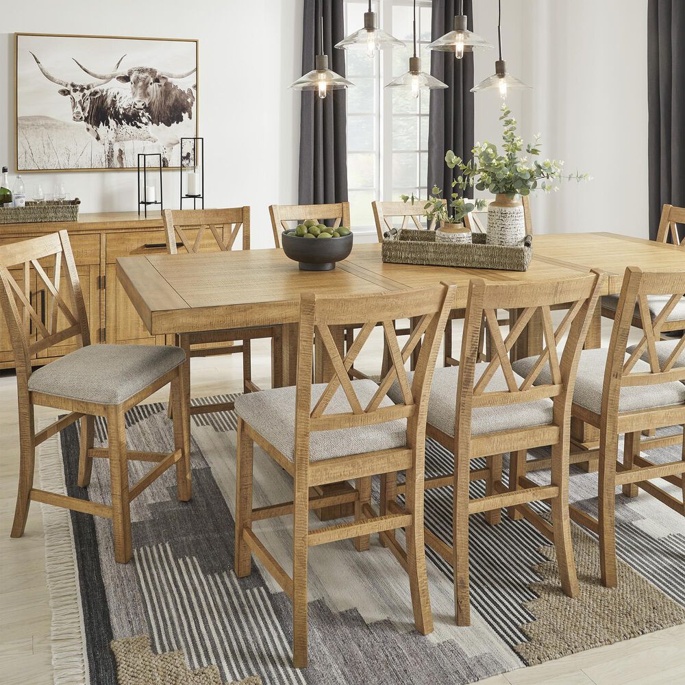 Ashley Havonplane 25.75" Barstool in Light Brown, , large