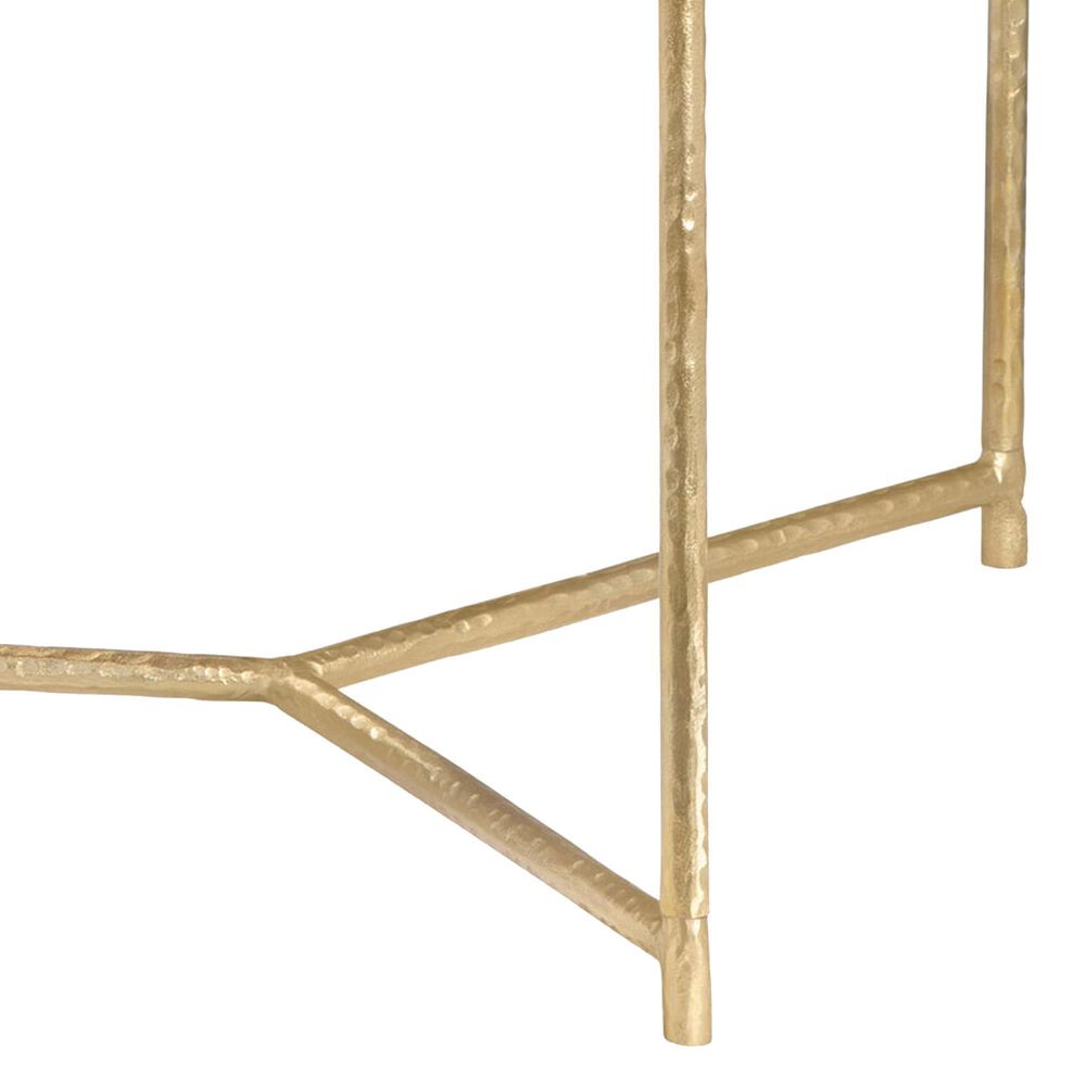 Crestview Collection Athens Cocktail Table in White and Gold, , large