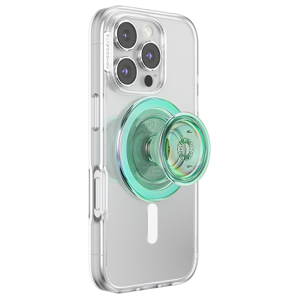 PopSockets MagSafe Circle PopGrip in Iridescent Turqoise, , large