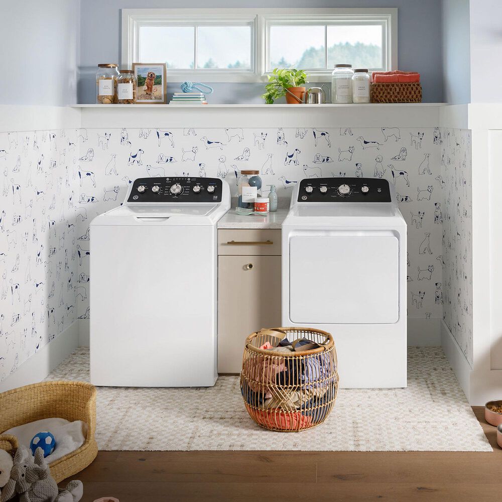 GE Appliances GE 7.2 cu. ft. Capacity ElectricDryer in White, , large