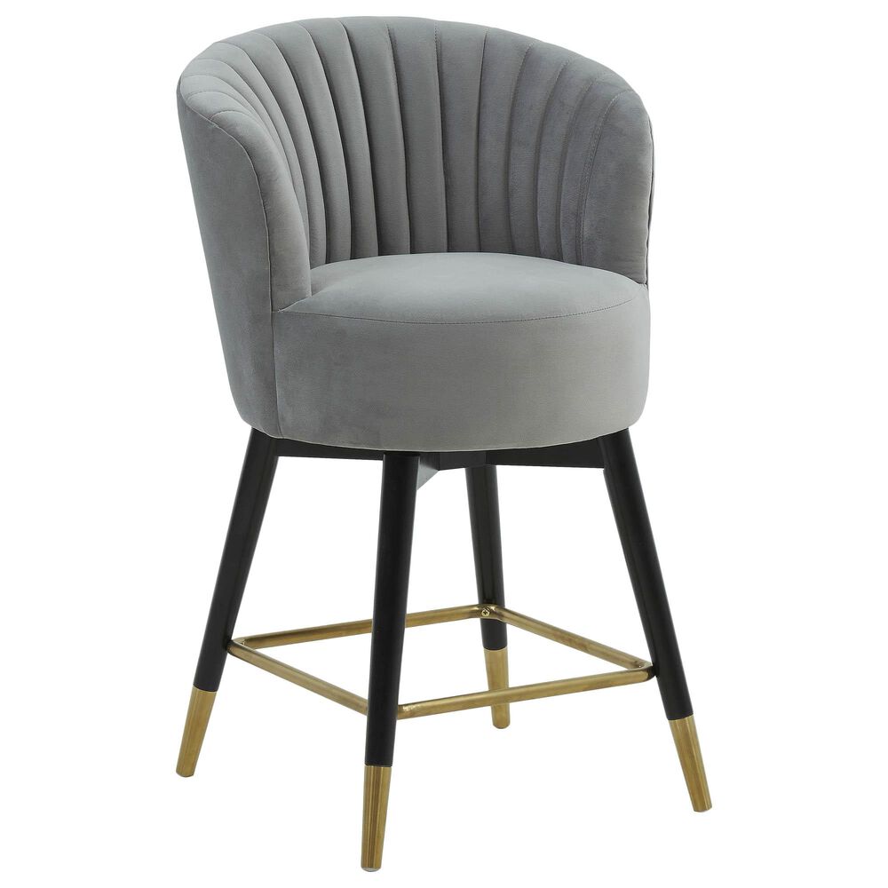 Tov Furniture Liana Swivel Stool in Grey , , large