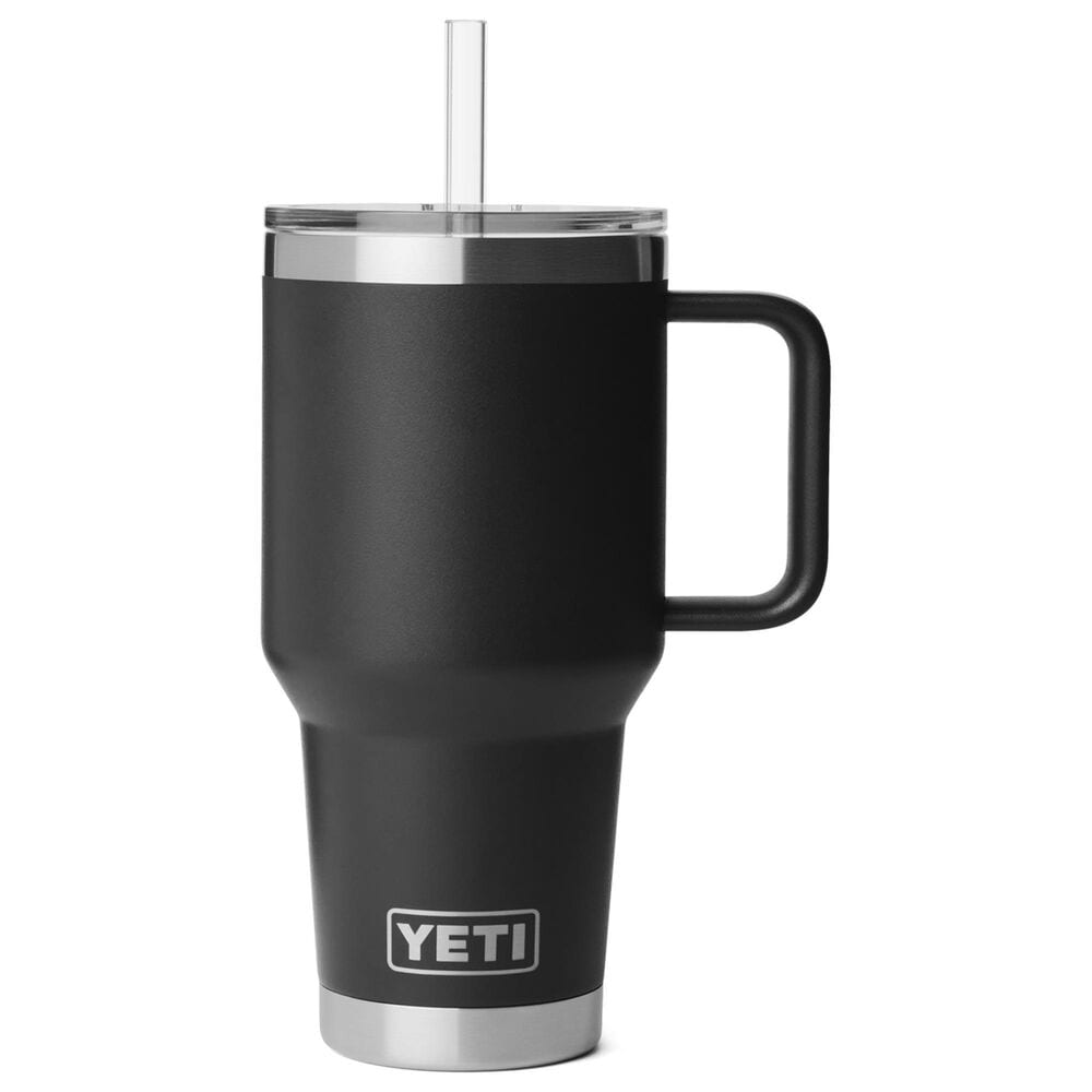 YETI Rambler 35 Oz Straw Mug with Straw Lid in Black, , large