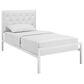 Modway Mia Vinyl Twin Platform Bed in White, , large