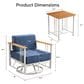 Sunwell Garden 3-Piece Patio Conversation Set in Blue, , large