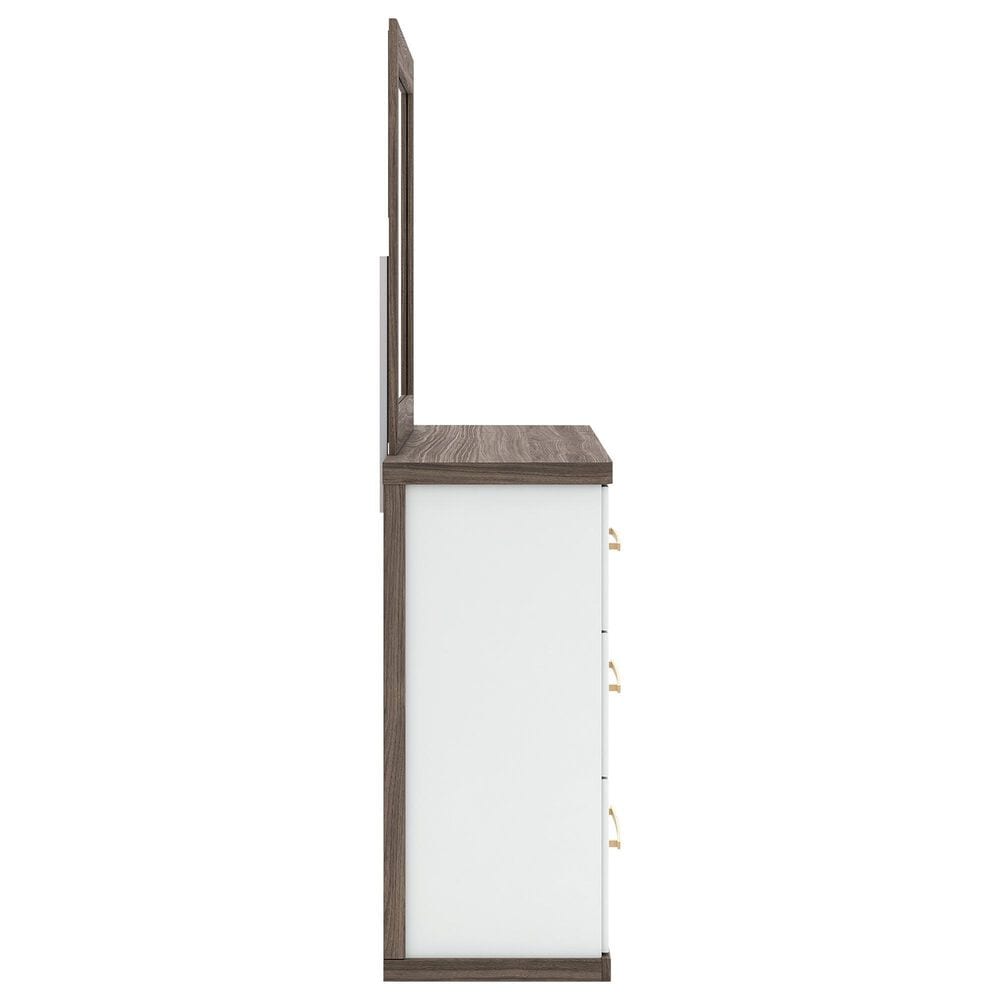 Ashley Kendanport Dresser and Mirror in Brown, , large